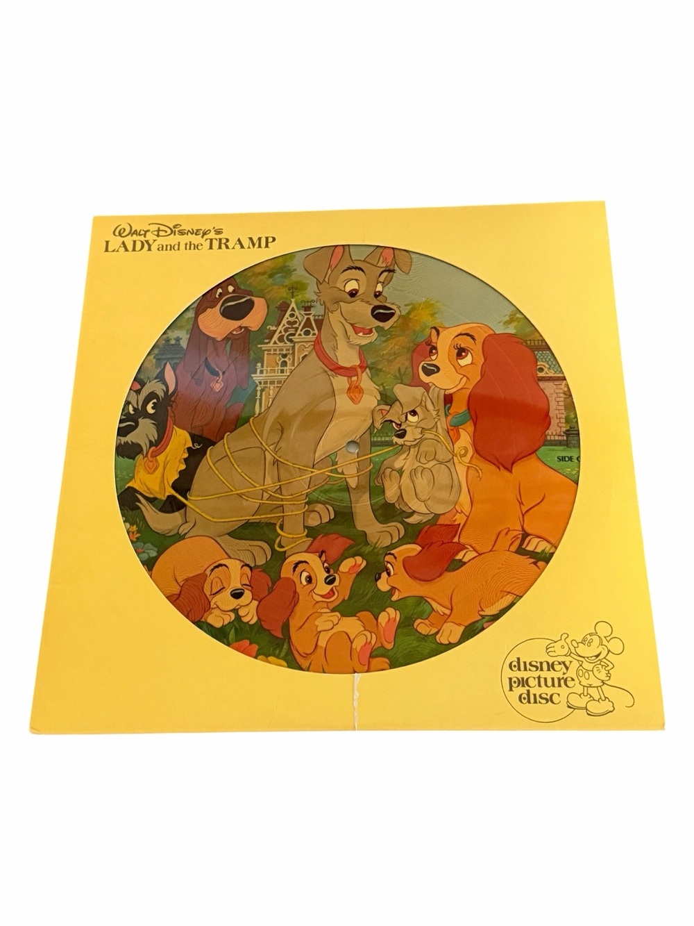 VINTAGE Walt Disney's Lady and the Tramp Vinyl Record.